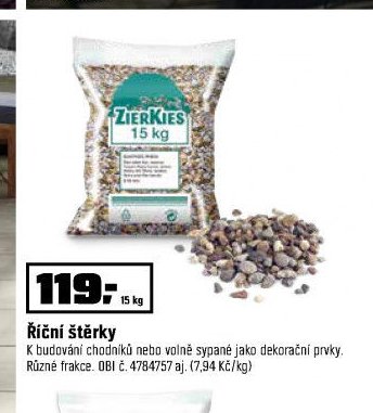 Říční štěrky
