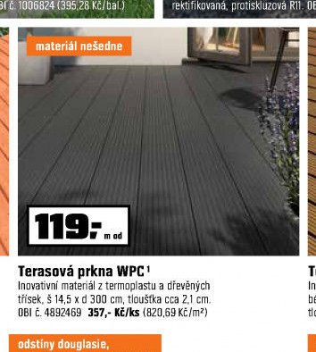 Terasová prkna WPC