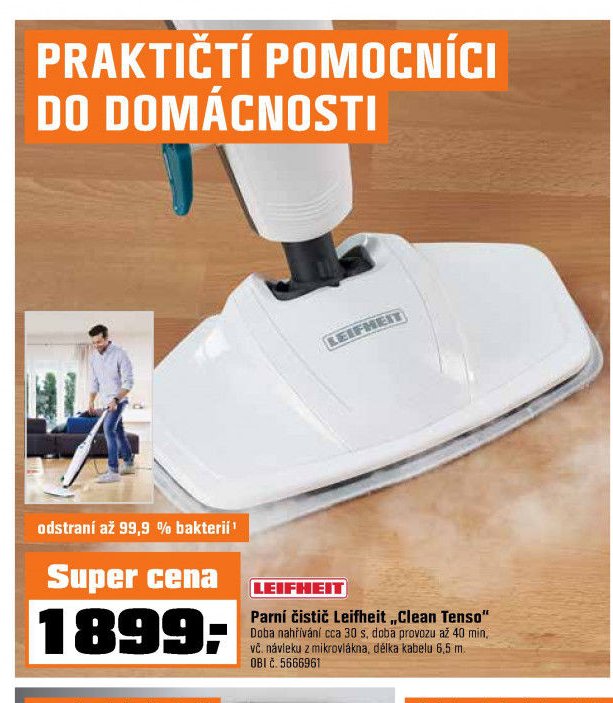 Parní čistič Leifheit Clean Tenso