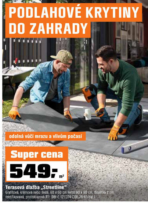 Kameninový Streetline grafit2 ks