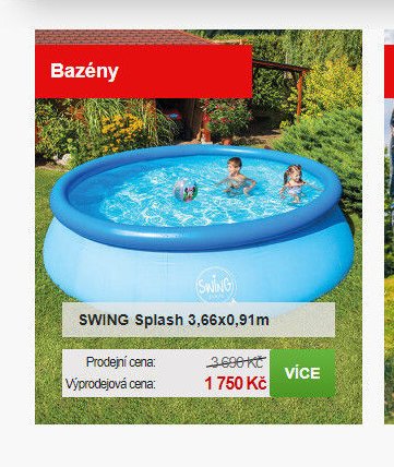 SWING Splash 3,66x0,91m