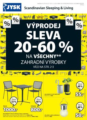 akční leták Jysk 29.7.2021-11.8.2021