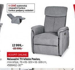 Relaxační TV křeslo Pavlos