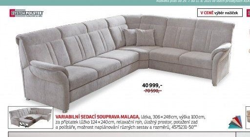 Variabilní sedací souprava MALAGA