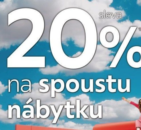 20% na spoustu nábytku