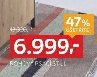 Rohový psací stůl