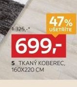 TKANÝ KOBEREC, 160X220 CM