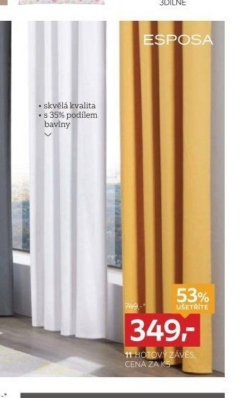 11 Hotový závěs, cena za ks