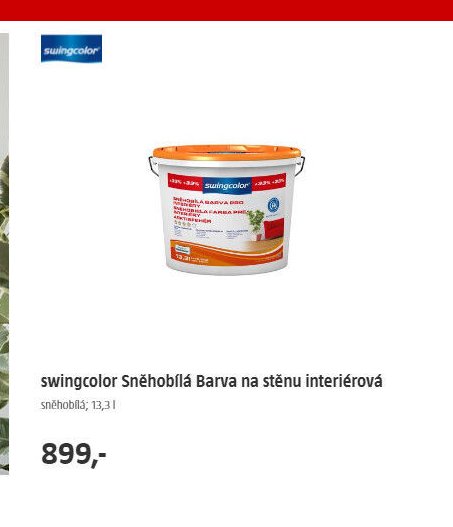 swingcolor Sněhobílá Barva na stěnu interiérová