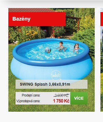 SWING Splash 3,66x0,91m