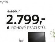 6 ROHOVÝ PSACÍ STŮL