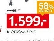 8 OTOČNÁ ŽIDLE