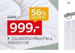 7 CELOROČNÍ PŘIKRÝVKA, 140X200 CM