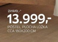 POSTEL, PLOCHA LŮŽKA CCA 180X200 CM