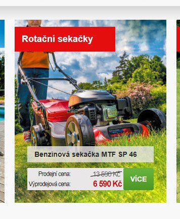 Benzinová sekačka MTF SP 46