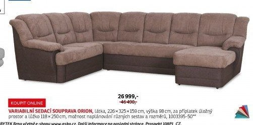 VARIABILNÍ SEDACÍ SOUPRAVA ORION