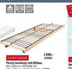 Pevný lamelový rošt Bilbao