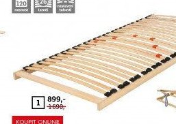 Pevný lamelový rošt Laro, 80/90 × 200 cm, 1008465-00, 01