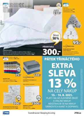 akční leták Jysk 12.8.2021-25.8.2021