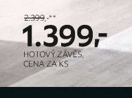 Hotový závěs