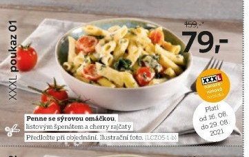 Penne se sýrovou omáčkou