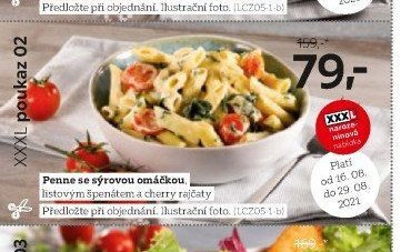 Penne se sýrovou omáčkou