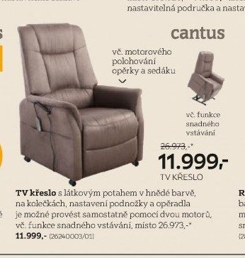 TV křeslo Cantus