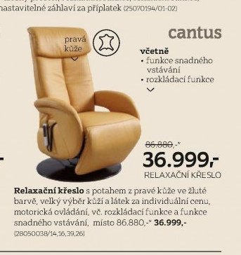 Relaxační křeslo Cantus