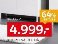 koupelna, 3dílná