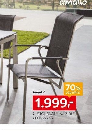 Stohovatelná židle
