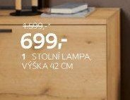 1 STOLNÍ LAMPA, VÝŠKA 42 CM