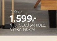 1 STOJACÍ SVÍTIDLO, VÝŠKA 140 CM