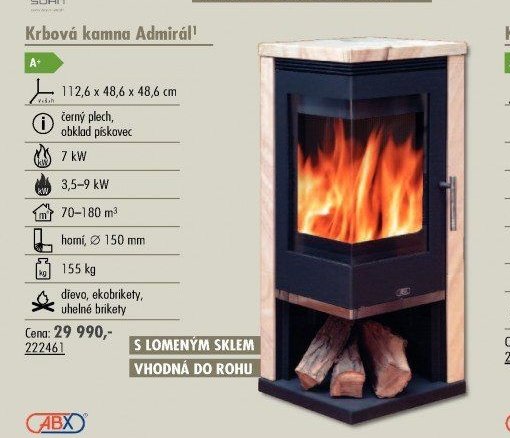 Krbová kamna Admirál
