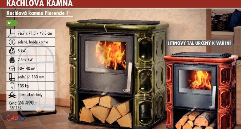 Kachlová kamna Florenie I