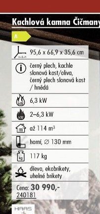 Kachlová kamna Čičmany