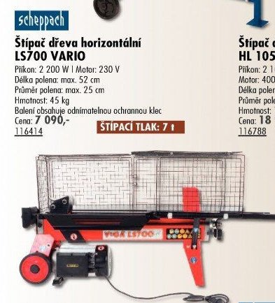 Štípač dřeva horizontální LS700 VARIO