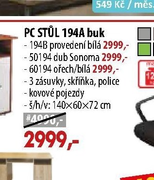 PC stůl 194A