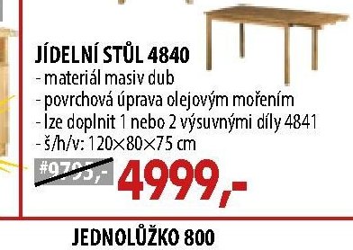JÍDELNÍ STŮL 4840