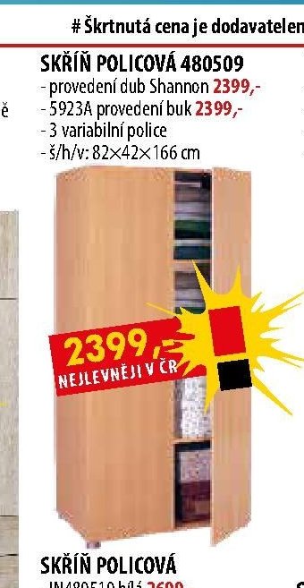 Skříň policová 480509