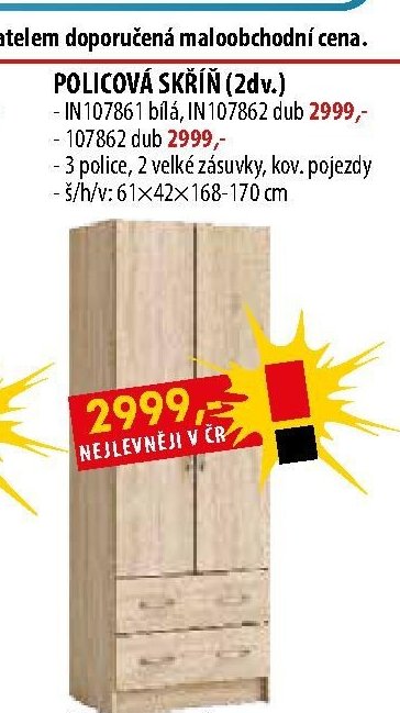 Policová skříň (2dv.)
