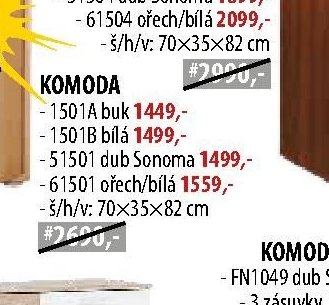 Komoda (1501A, 1501B, 51501, 61501)