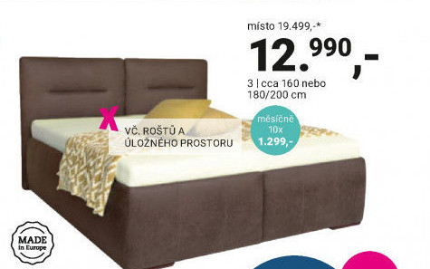 ČALOUNĚNÁ POSTEL „ILONA 180“