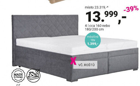 ČALOUNĚNÁ POSTEL „KLARA“