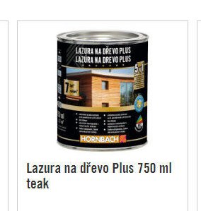 Lazura na dřevo Plus 750 ml teak