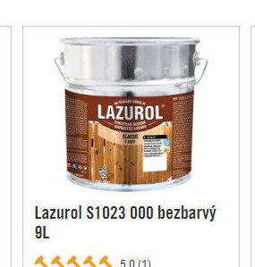Lazurol S1023 000 bezbarvý 9L