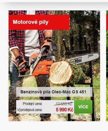 Benzínová pila Oleo-Mac GS 451