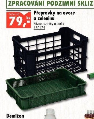 Přepravky na ovoce a zeleninu