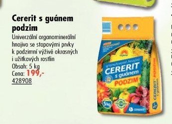 Cererit s guánem podzim