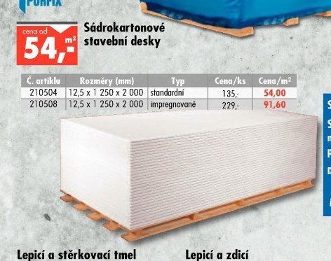 Sádrokartonové stavební desky
