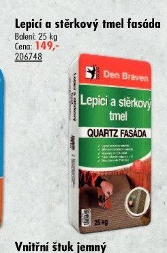 Lepicí a stěrkový tmel fasáda